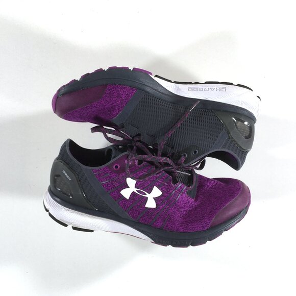 Under Armour Charged Bandit 2 Running Shoes Womens Size 8.5 Purple Gray 1273961 - Picture 2 of 10